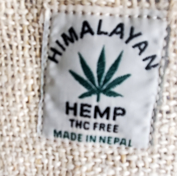 MOVING SALE FINAL PRICE NWOT Handmade Hemp & Cotton Patchwork Back… - Picture 3 of 6